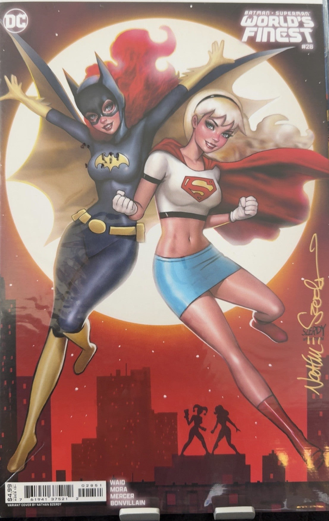 Batman Superman World's Finest #28 Nathan Szerdy Signed COA