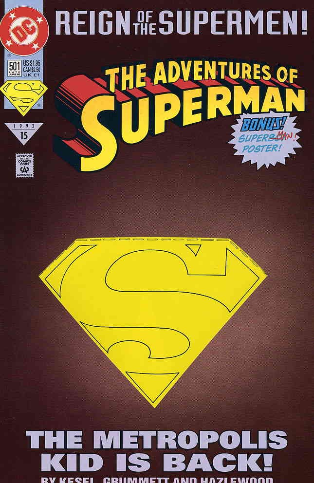 DC THE ADVENTURES OF SUPERMAN REIGN OF THE SUPERMEN #15 #501
