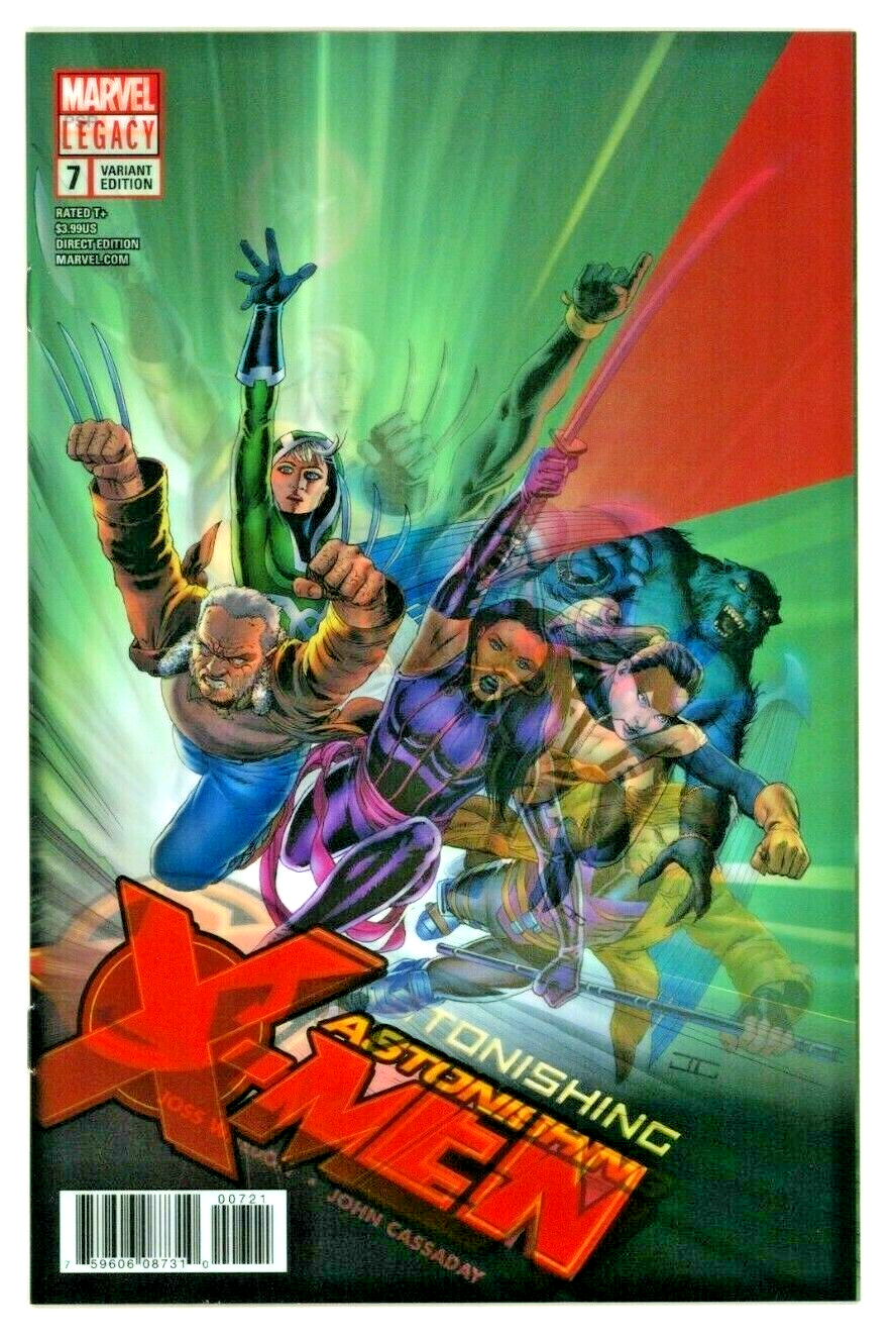 Marvel Comics ASTONISHING X-MEN #7 CASSADAY Lenticular Homage Variant Cover
