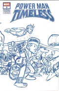POWER MAN TIMELESS #3 GIARRUSSO MARVEL UNIVERSE CONNECTING BLUE LINE SKETCH