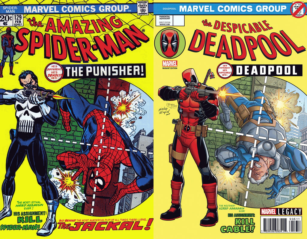 Despicable Deadpool 287 Lenticular Variant Cover Amazing Spider-Man 129 Punisher