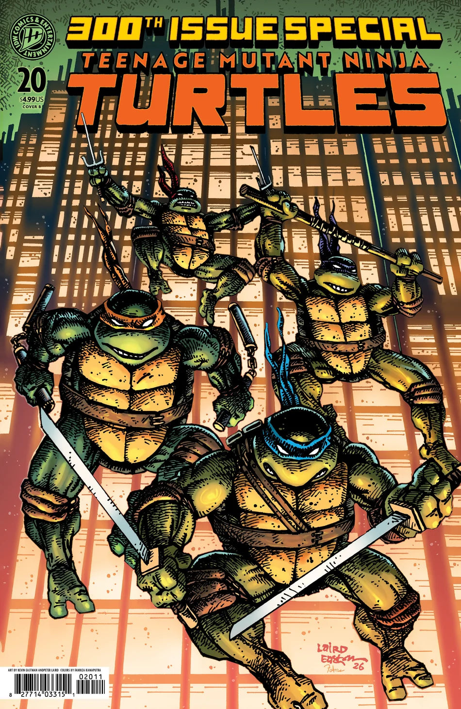 Teenage Mutant Ninja Turtles #20 300th Issue Special Variant B