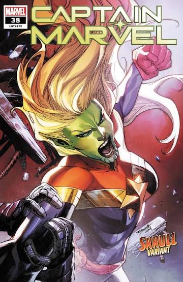 Captain Marvel #38 skrull variant