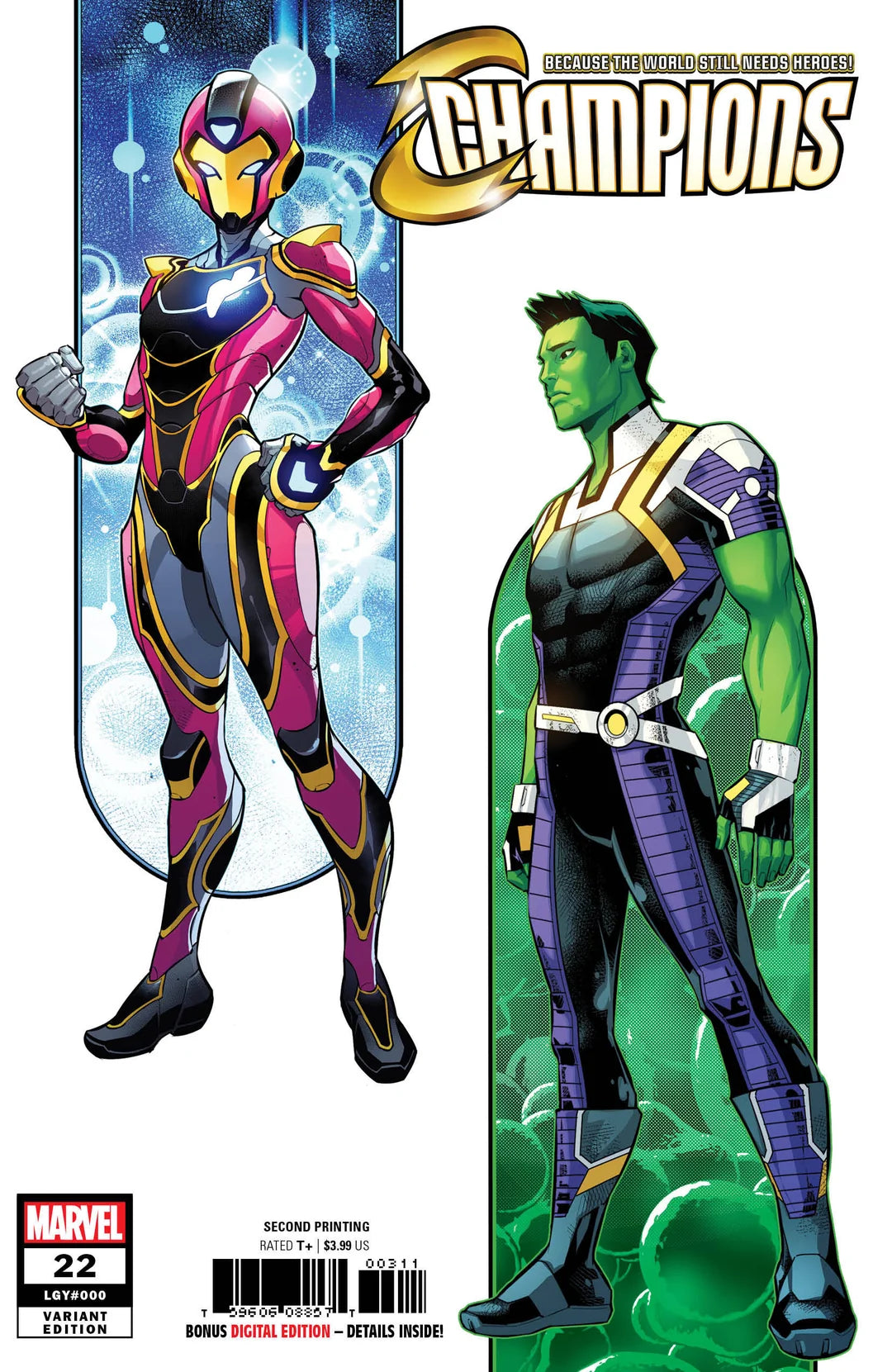 Champion #22 variant second printing