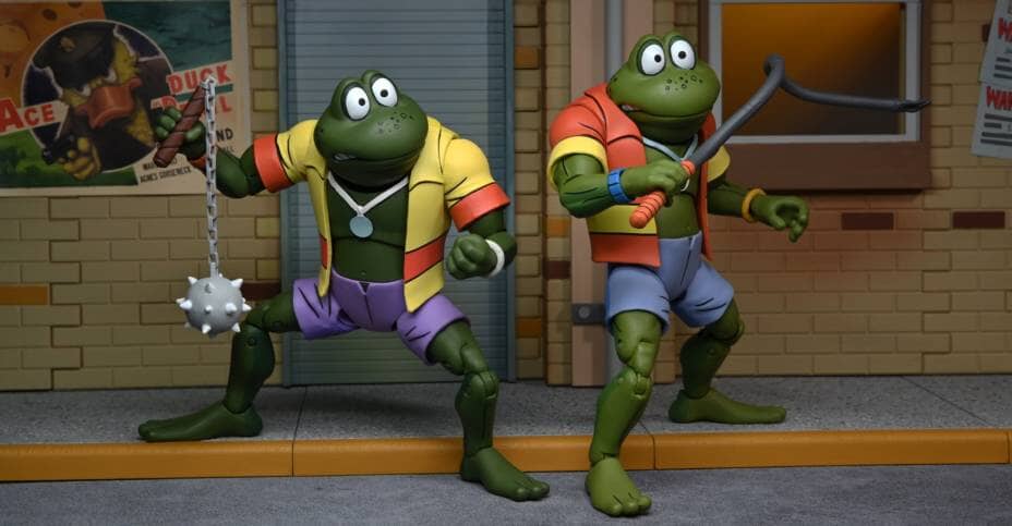 Neca Napoleon and Attila Frogs Teenage Mutant Ninja Turtles (TMNT) 7 Inch Action Figure 2 Pack