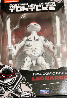 Teenage Mutant Ninja Turtles 1984 Comic Book Leonardo Action Figure Black & White Version