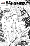 EDGE OF SPIDER-VERSE 3 JC JONATHANCOMICS BAGLEY HOMAGE black and white cover