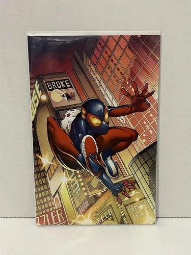 EDGE OF SPIDER-VERSE 3 JC JONATHANCOMICS BAGLEY HOMAGE virgin cover