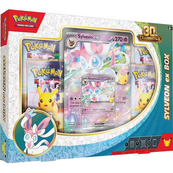 Sylveon Pokemon 30th Celebration Ex Box