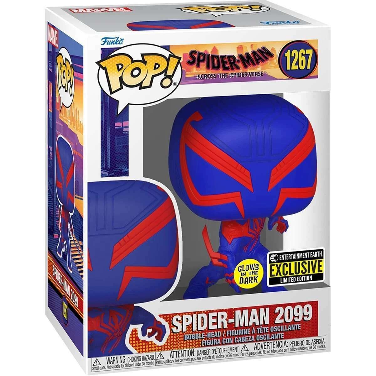 FUNKO POP! MARVEL ACROSS THE SPIDER-VERSE: GLOW SPIDER-MAN 2099 (FIGHTING STANCE) #1267