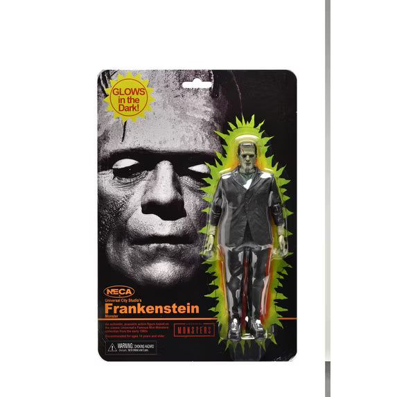 Universal Monsters 7.5" Glow in the Dark Retro Frankenstein Action Figure, by NECA