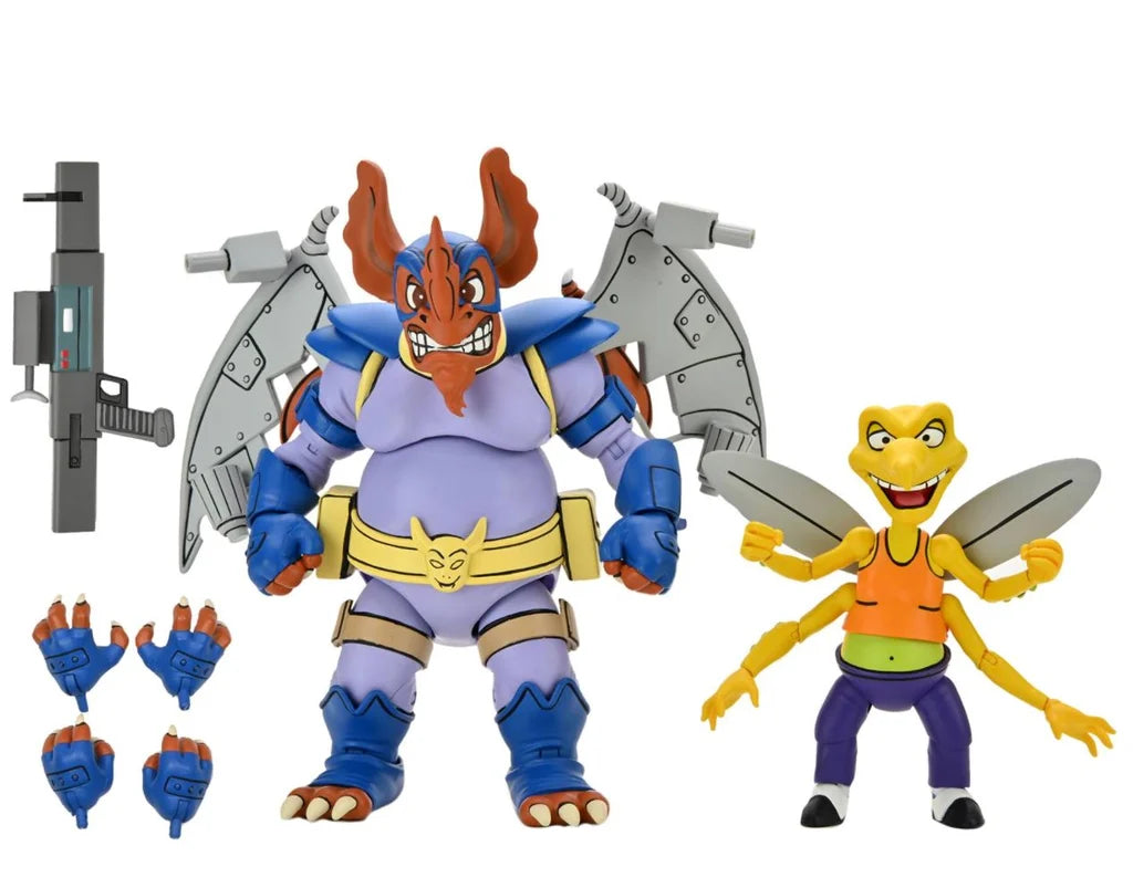 Neca Wingnut & Screwloose Teenage Mutant Ninja Turtles (TMNT) 7 Inch Action Figure 2 Pack